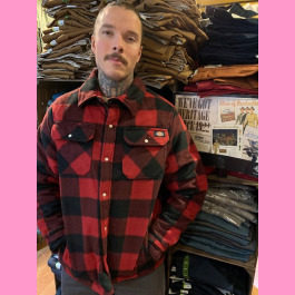 Dickies Portland Shirt Jacket Red Garageland