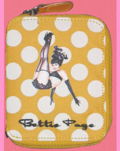 Bettie Page Yellow Polka Dot Wallet