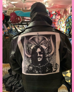 Black Brando jacket with back patches