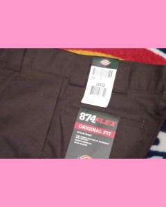 Dark Brown Dickies 874 Flex Work Pants