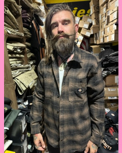 Mushroom Evansville Dickies Flannel Shirt