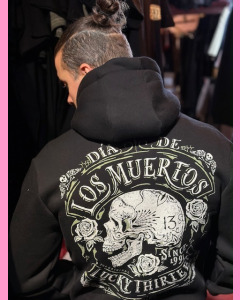 Lucky 13 Death Skull Zip Hood