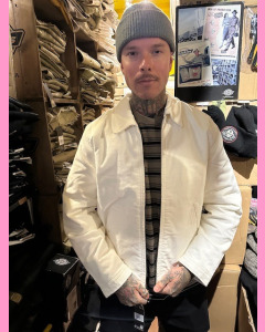 White Dickies Corduroy Eisenhower Jacket