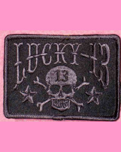 Black Skull Stars Patch