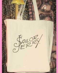 Natural White Sailor Jerry Signature Tote Bag