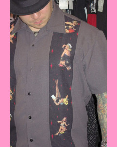 Charcoal Pin-Up Panel Shirt