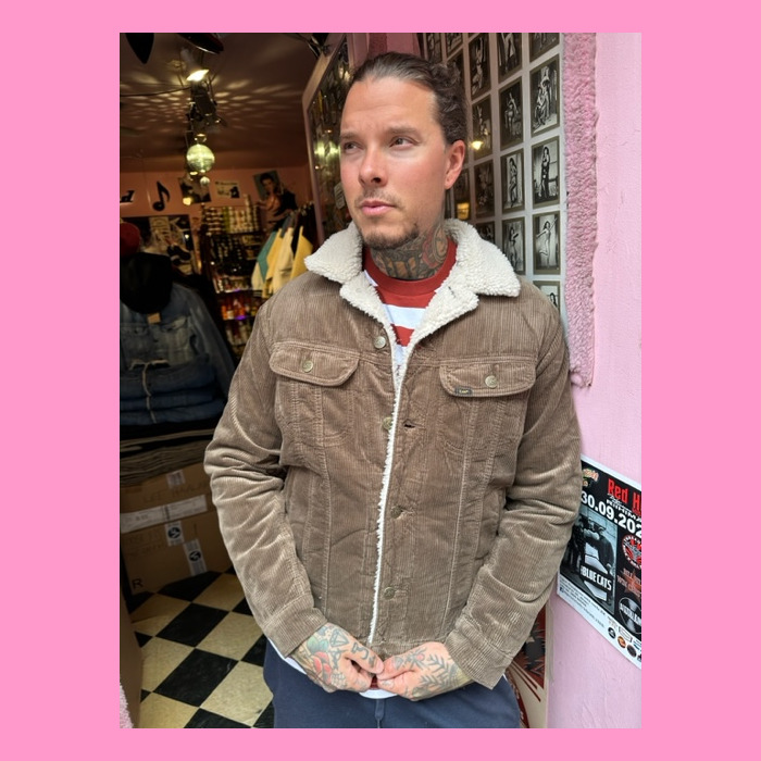 Pink corduroy best sale sherpa jacket