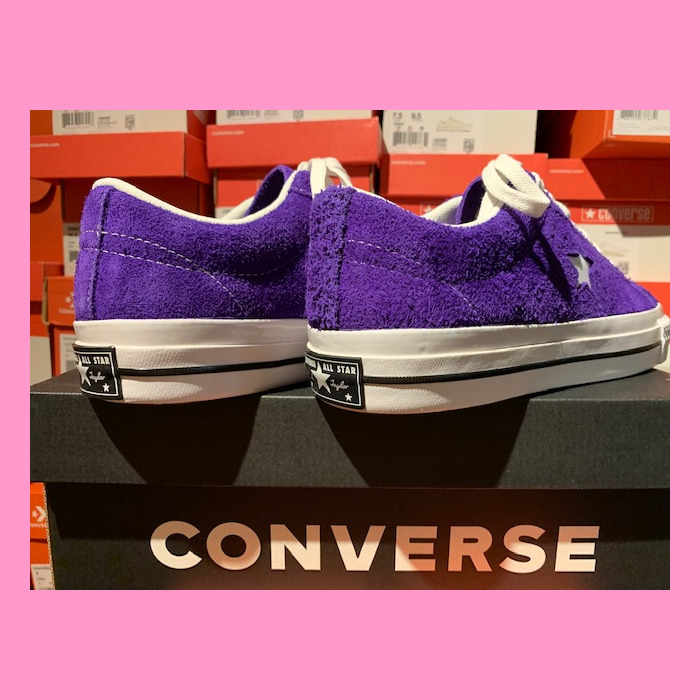 Converse one star outlet court purple