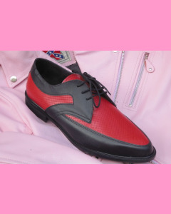 Black and red leather Buddy shoes