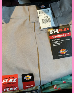 Dickies 874  Flex Work Pants, Silver