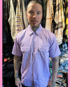Purple Rose Dickies short sleeve work shirt
