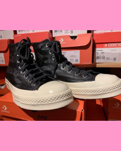 Black dune Leather Converse 70's Hi Sneakers