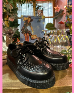 D-Ring Creepers, Black Leather
