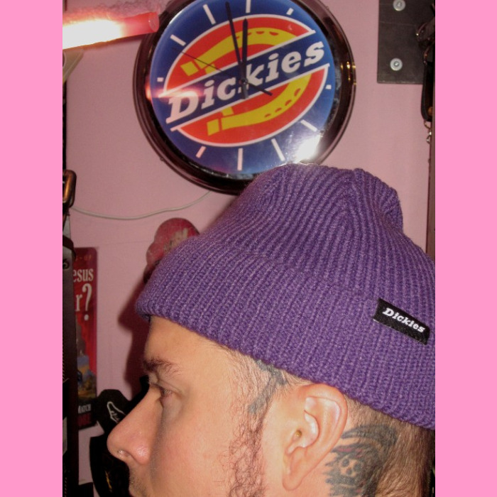 dickies purple beanie